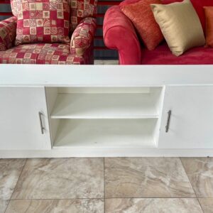 White TV stand