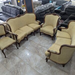Beige Louis XV living room set