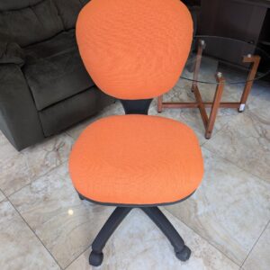 Orange adjustable desk chair