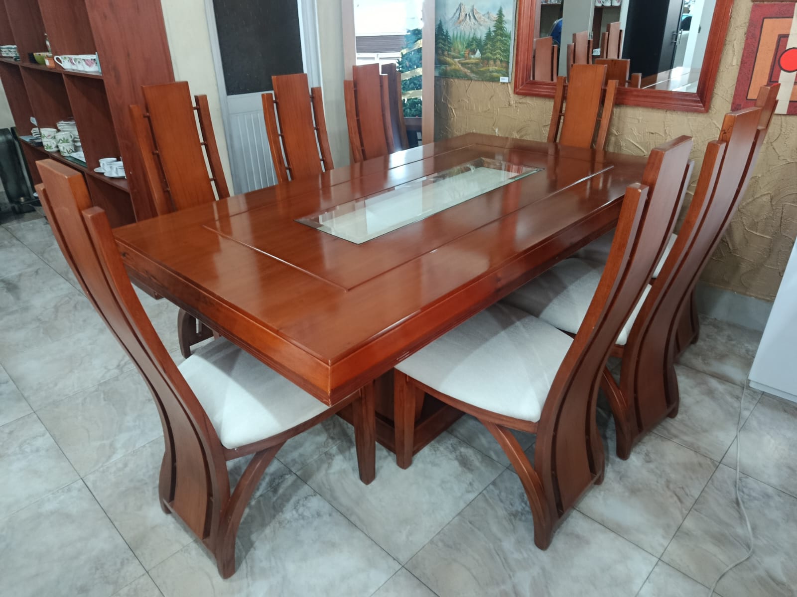 Classic/Modern Dining Set with 8 Chairs - Image 3