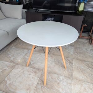 White round table
